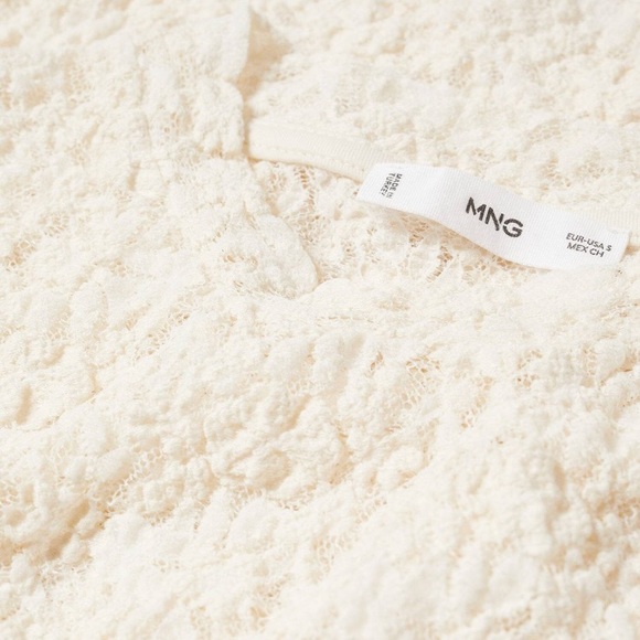 Mango Woman Lace Top - Picture 3 of 4